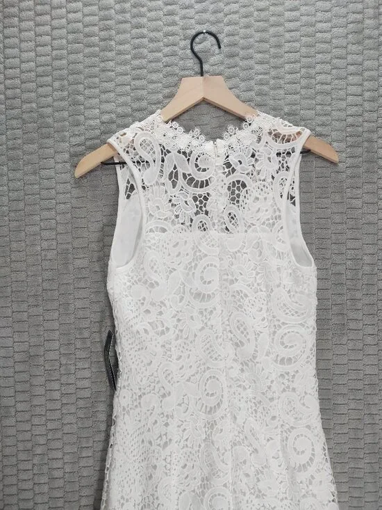 Venus Eyelet Mermaid Sleeveless Maxi Dress-Sz 8 - Picture 6 of 12